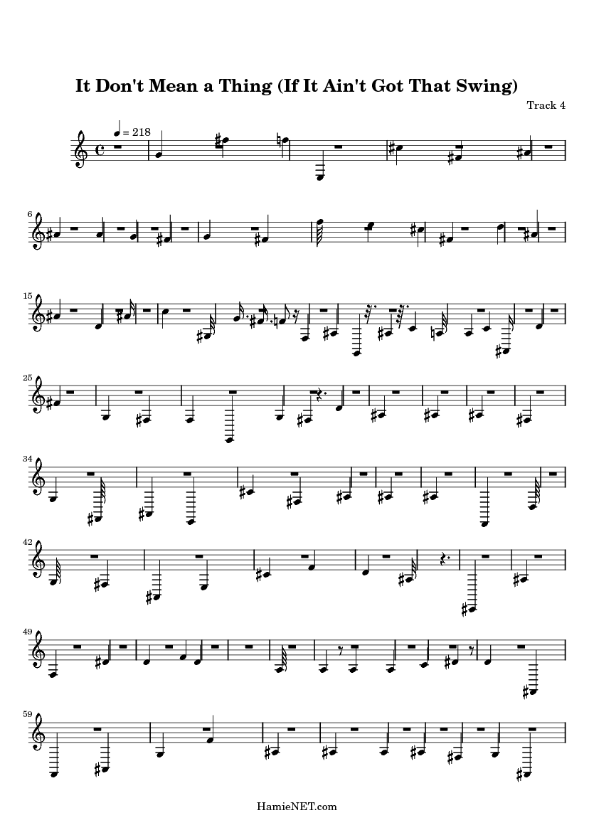 it don t mean a thing sheet music