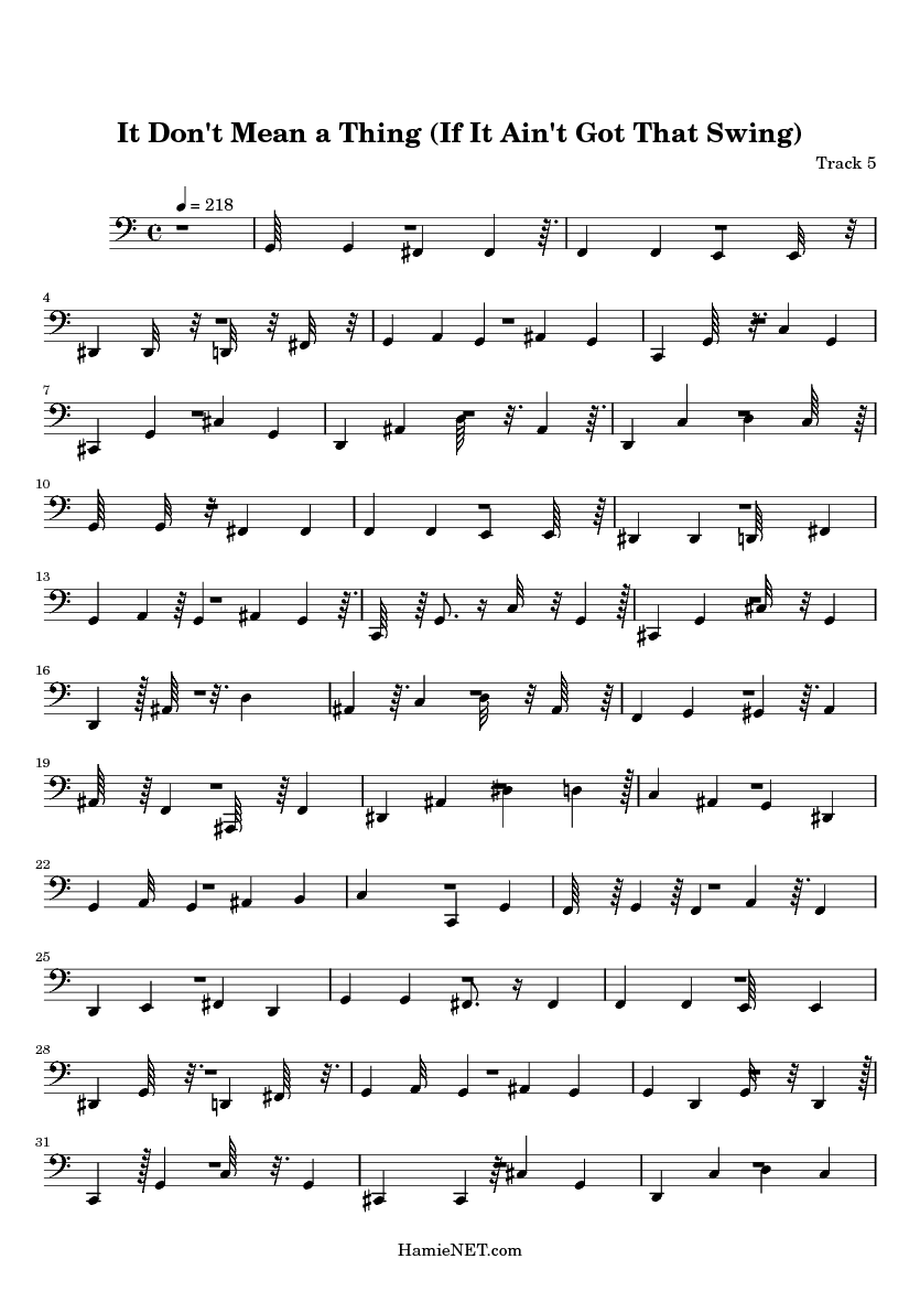 it don t mean a thing sheet music