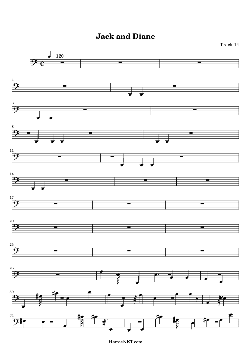 Jack and Diane Sheet Music Jack and Diane Score • Jack and Diane Sheet Music Jack and Diane Score •