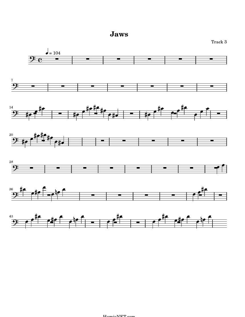 Jaws Sheet Music Jaws Score HamieNET Jaws Sheet Music Jaws Score HamieNET