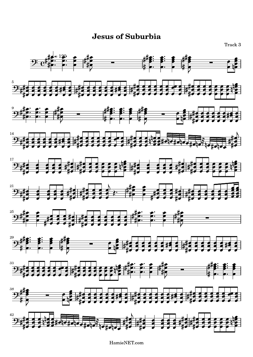 Jesus Of Suburbia Sheet Music Jesus Of Suburbia Score HamieNET
