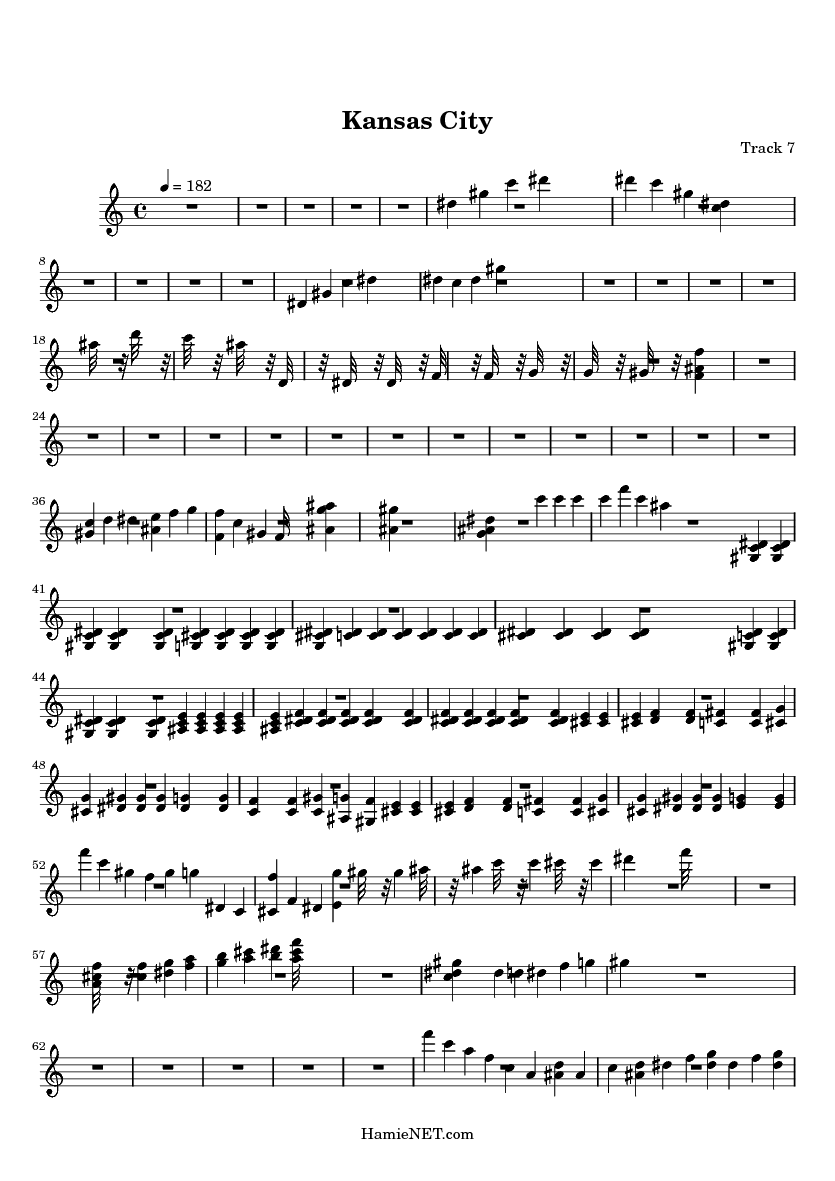 Kansas City Sheet Music Kansas City Score •