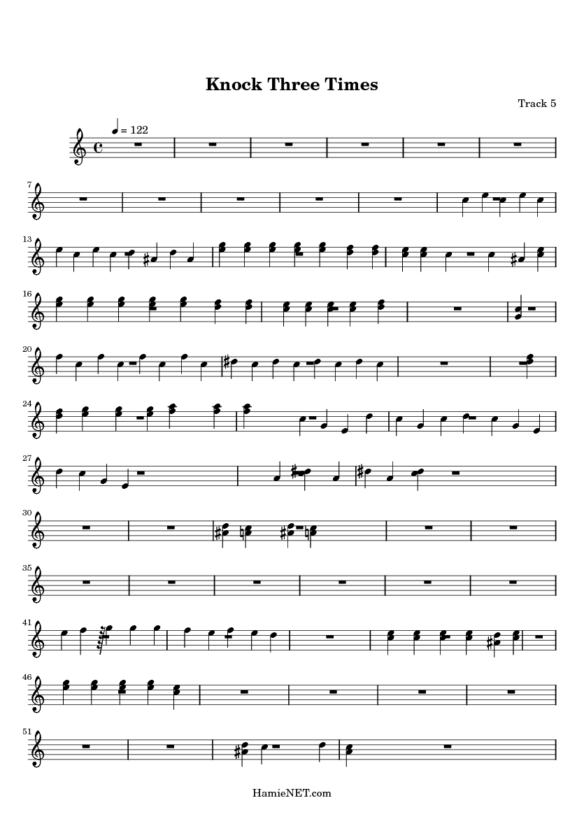 Knock Three Times Sheet Music Knock Three Times Score HamieNET knock-three-times-sheet-music-knock-three-times-score-hamienet