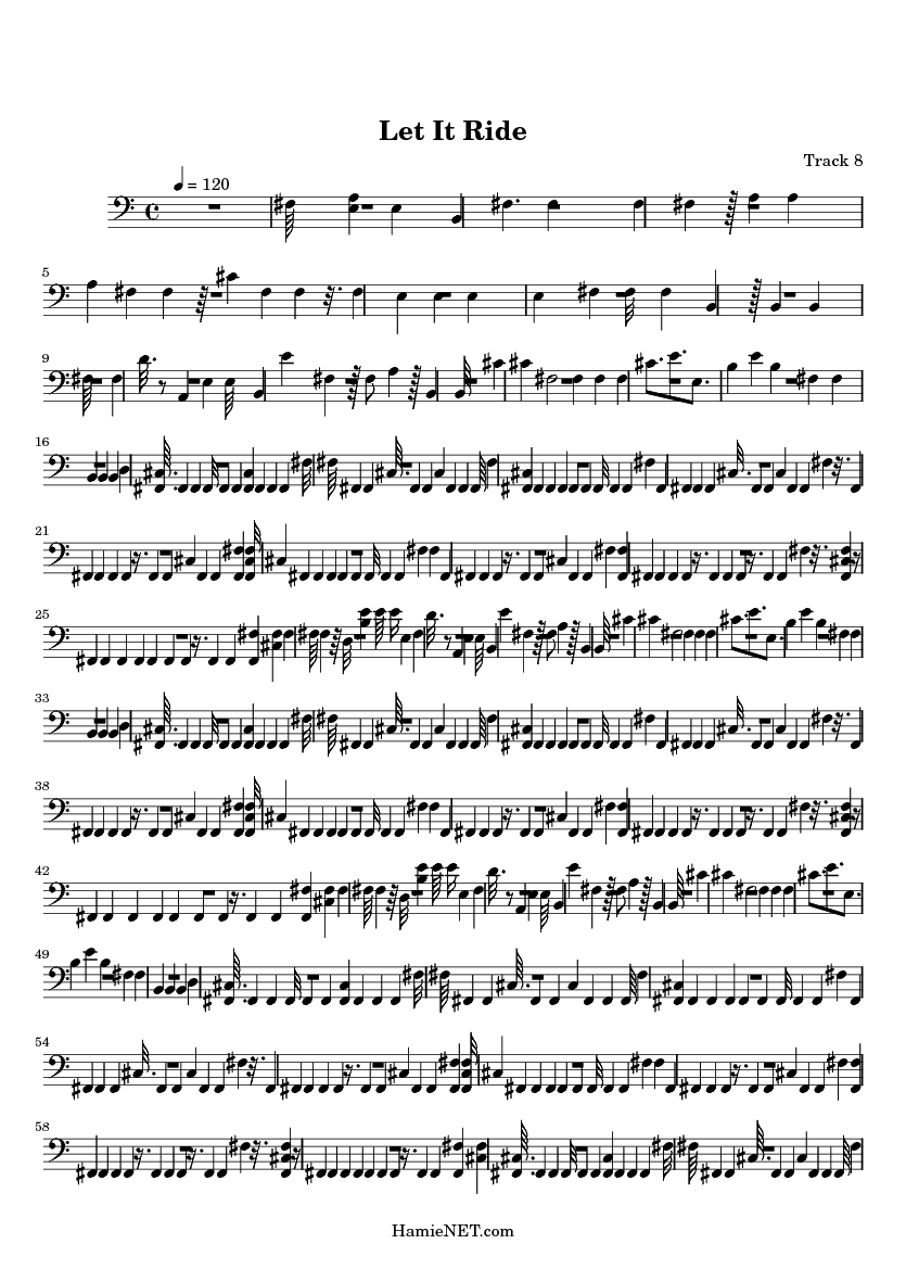 Let It Ride Sheet Music Let It Ride Score •