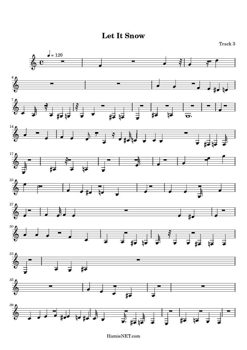 let it snow sheet music