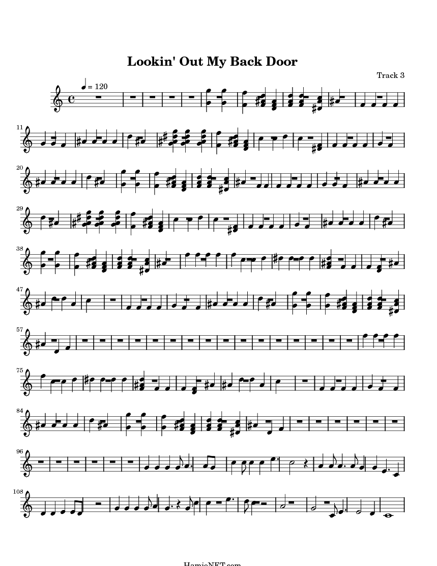 Lookin Out My Back Door Sheet Music Lookin Out My Back Door