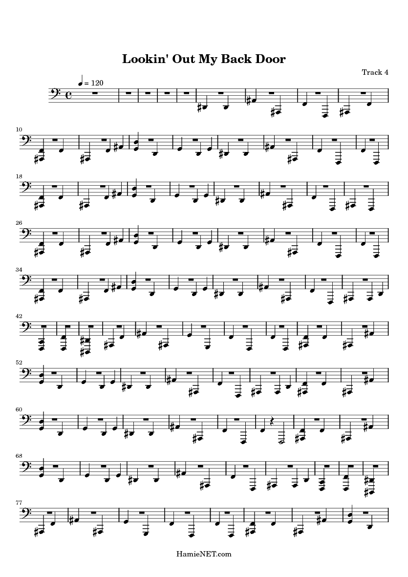 Lookin Out My Back Door Sheet Music Lookin Out My Back Door