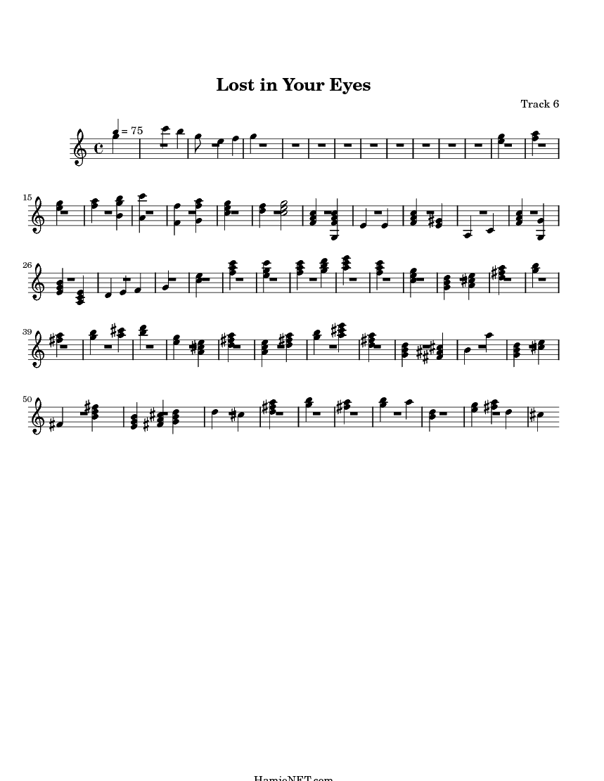 Lost in Your Eyes Sheet Music Lost in Your Eyes Score • Lost in Your Eyes Sheet Music Lost in Your Eyes Score •