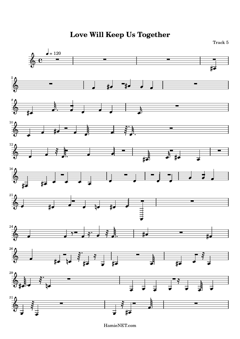 love will keep us together sheet music love will keep us together love will keep us together sheet music
