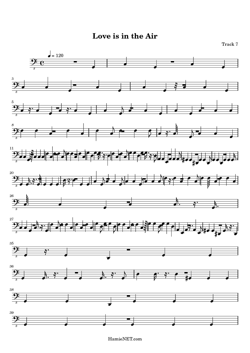 Love is in the Air Sheet Music Love is in the Air Score •