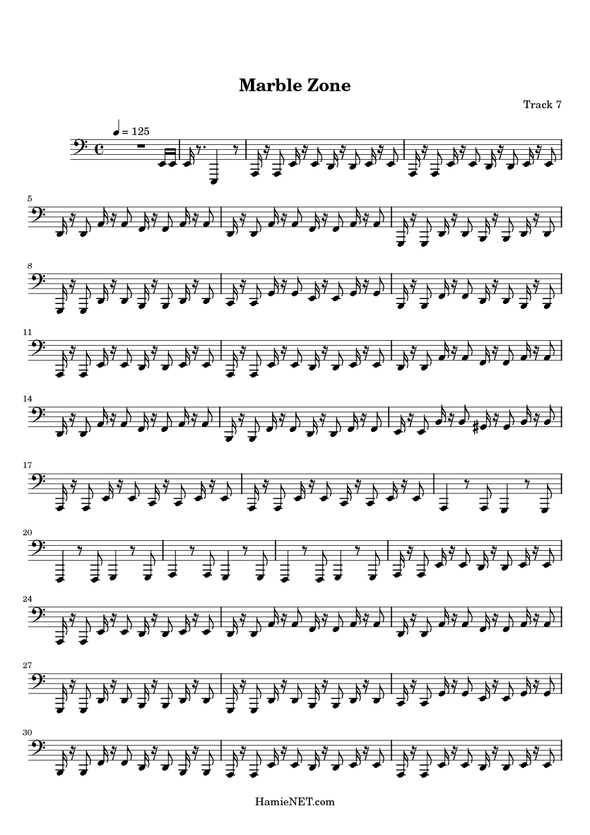 Marble Zone Sheet Music Marble Zone Score •