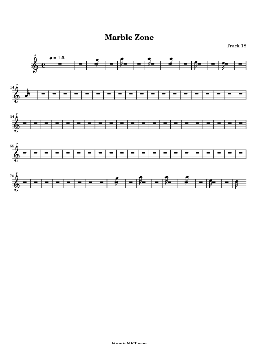 Marble Zone Sheet Music Marble Zone Score •