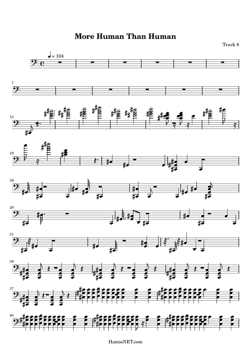 More Human Than Human Sheet Music
