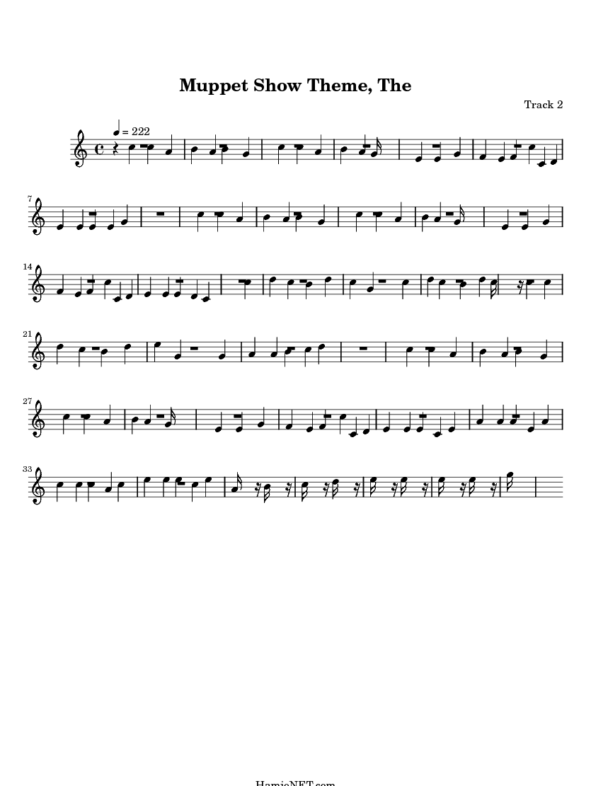 Muppets theme song sheet music free