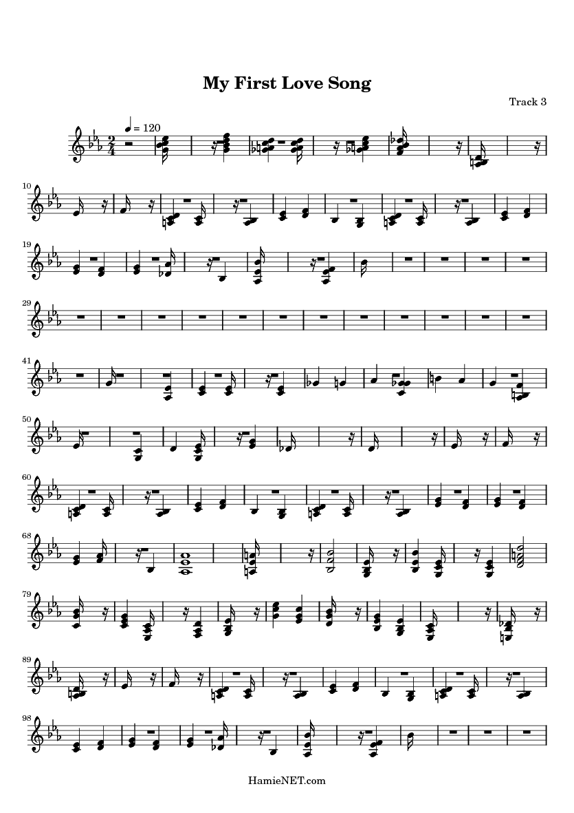 My First Love Song Sheet Music My First Love Song Score •