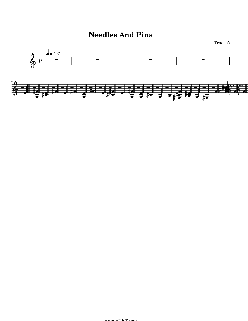 Needles And Pins Sheet Music Needles And Pins Score •