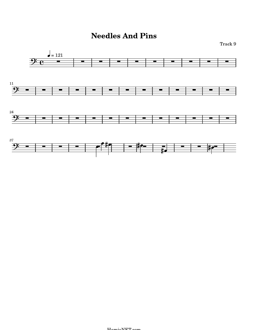 Needles And Pins Sheet Music Needles And Pins Score •