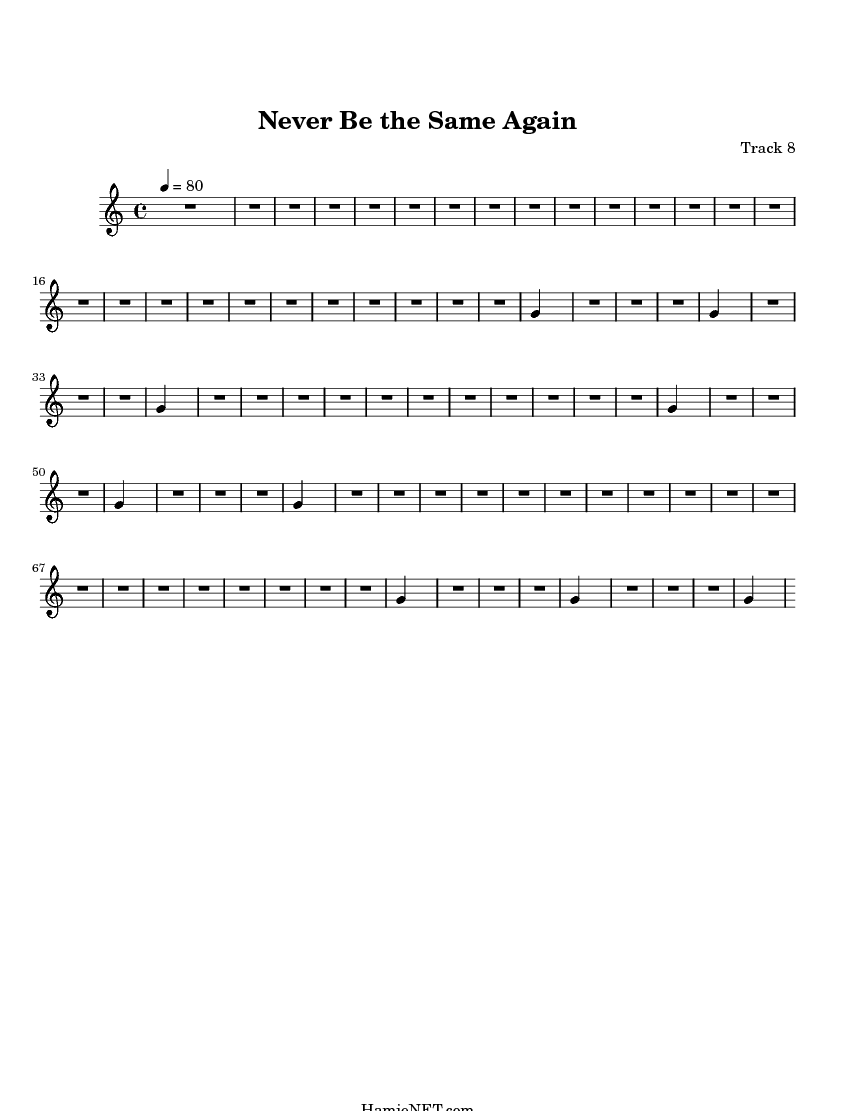 Never Be The Same Again Sheet Music Never Be The Same Again Score never-be-the-same-again-sheet-music-never-be-the-same-again-score