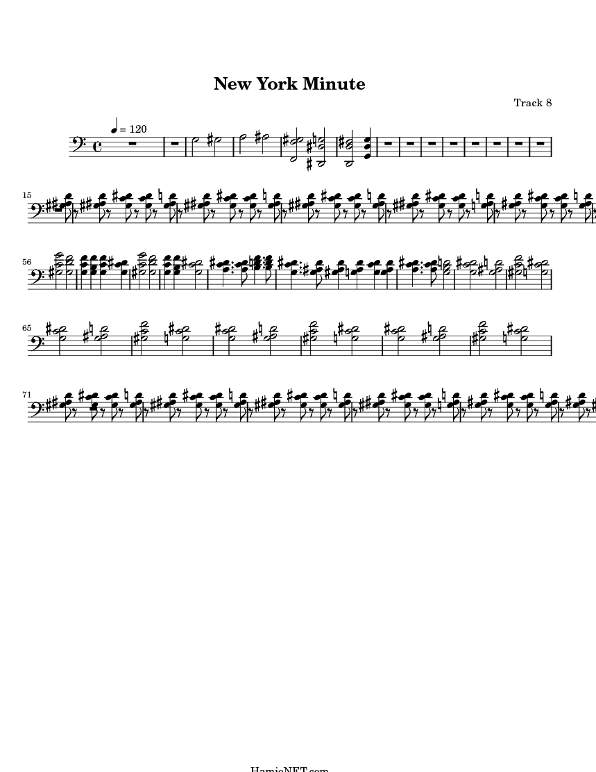 New York Minute Sheet Music New York Minute Score •