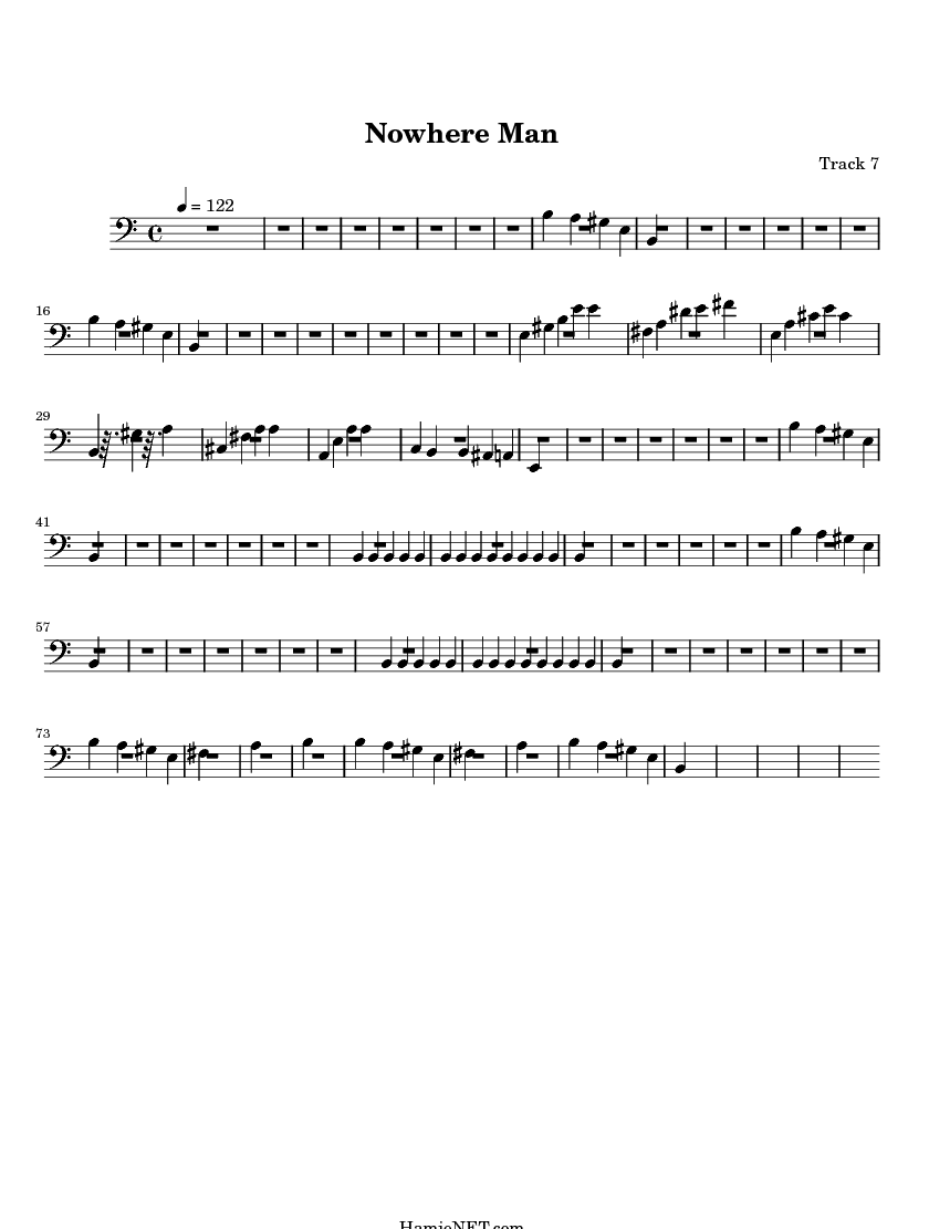 Nowhere Man Sheet Music Nowhere Man Score •