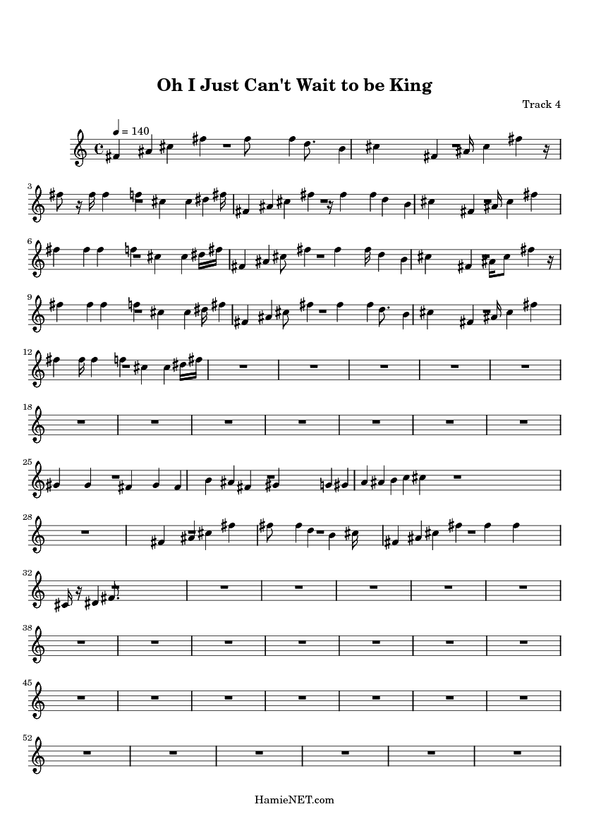 oh i just cant wait to be king sheet music oh i just cant wait just can t wait to be king sheet music