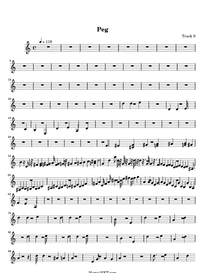 peg sheet music peg score hamienet com peg sheet music