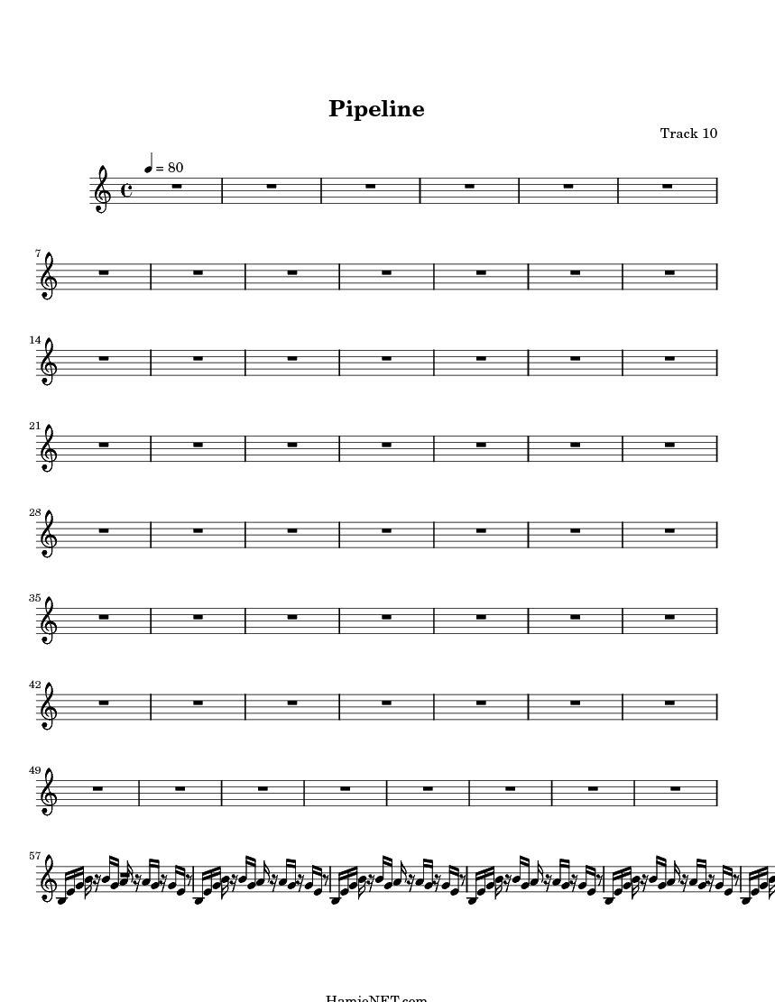 Pipeline Sheet Music Pipeline Score •