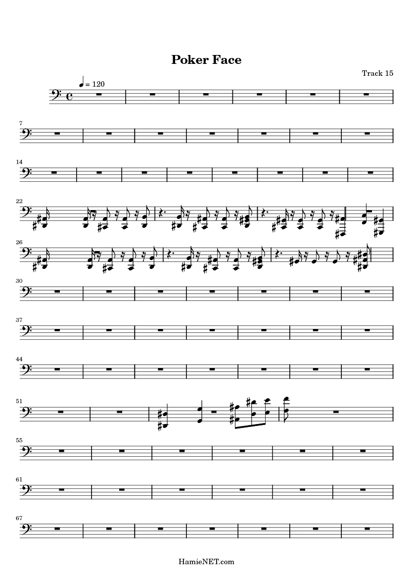 Poker face midi