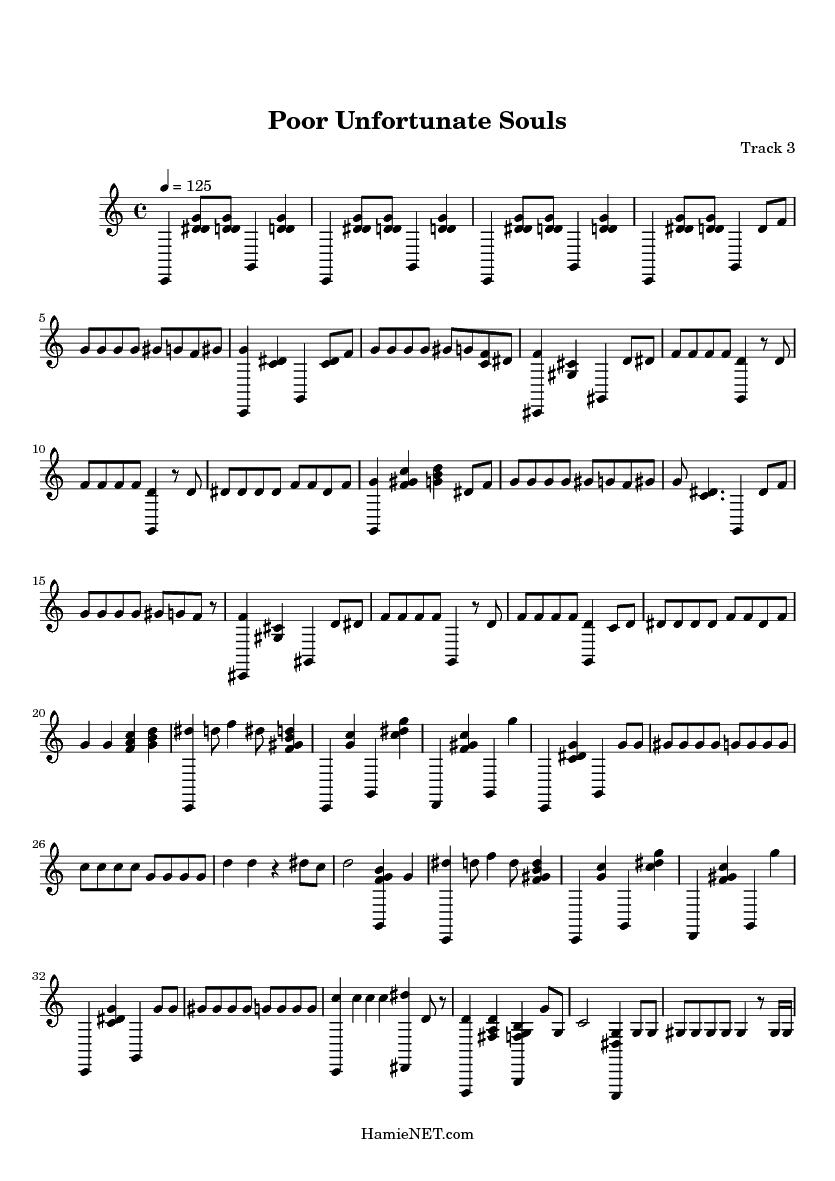 Poor Unfortunate Souls sheet music by Alan Menken Piano