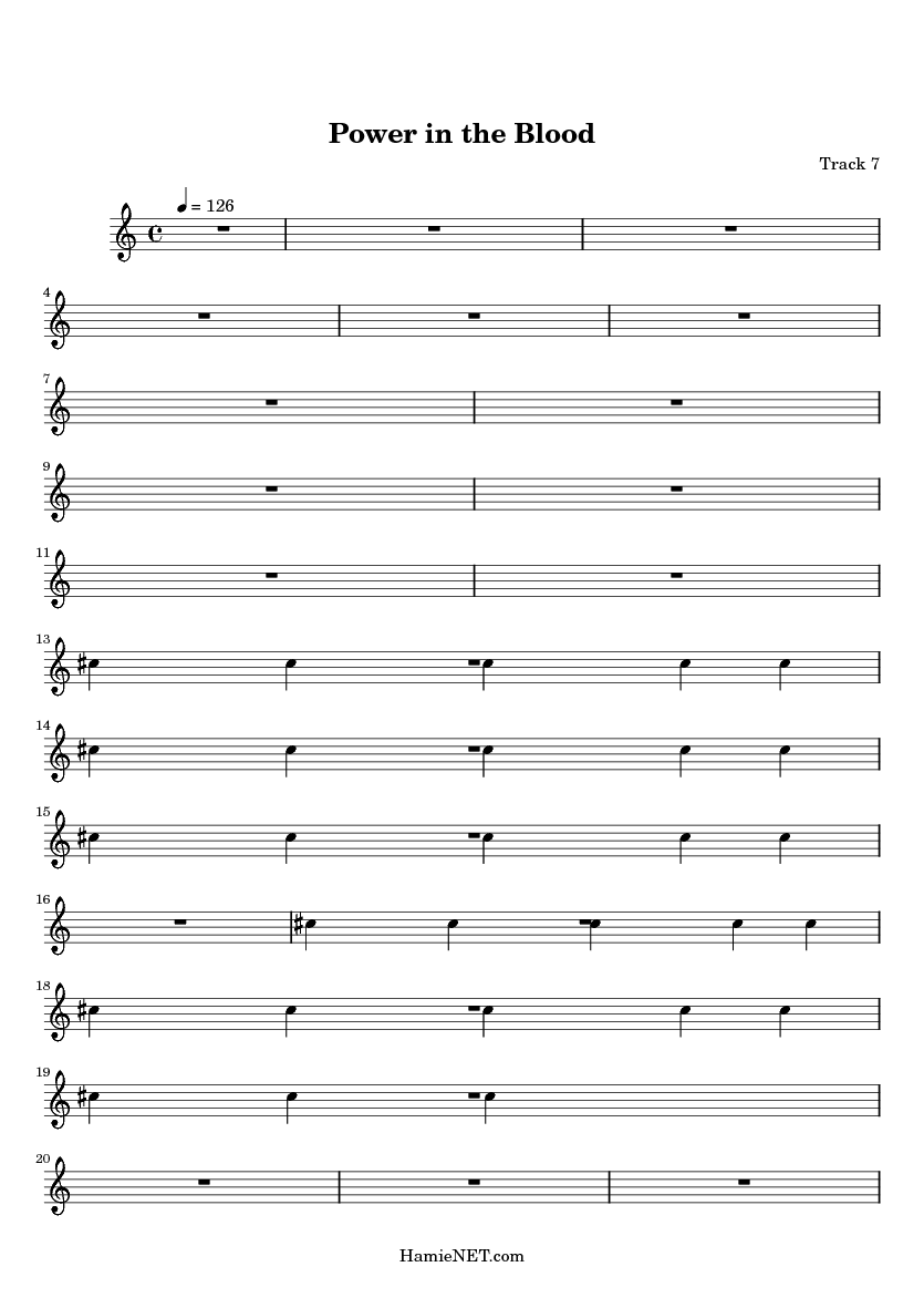 Power in the Blood Sheet Music Power in the Blood Score •