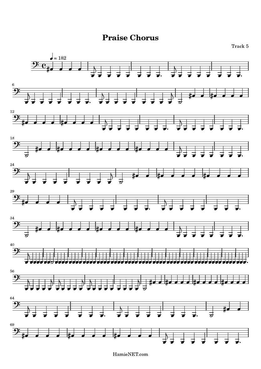 Praise Chorus Sheet Music Praise Chorus Score •