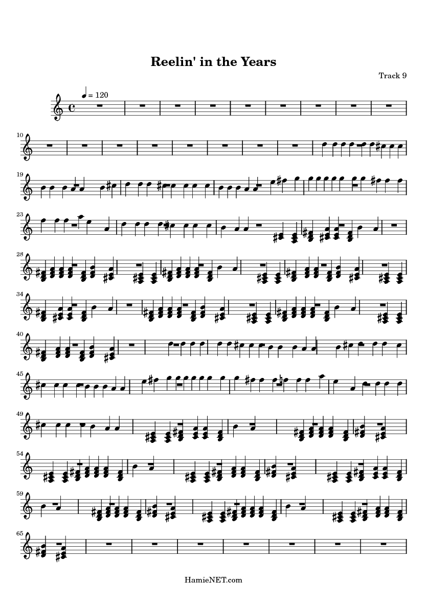 reelin in the years sheet music reelin in the years score reelin in the years sheet music
