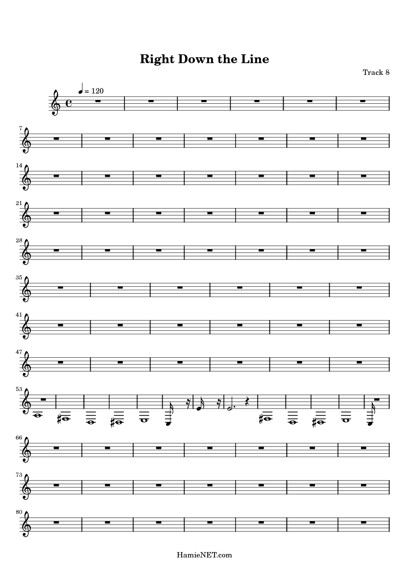right down the line sheet music right down the line score right down the line sheet music