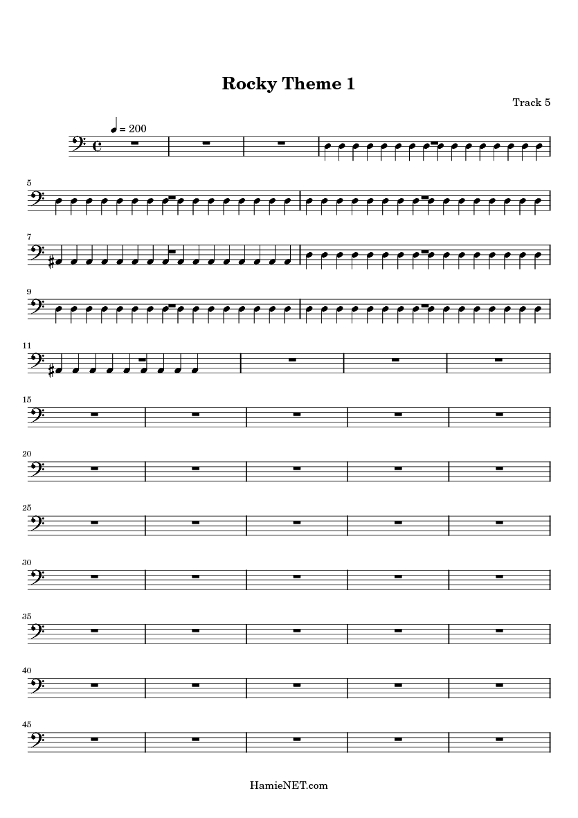 rocky theme song sheet music alto sax