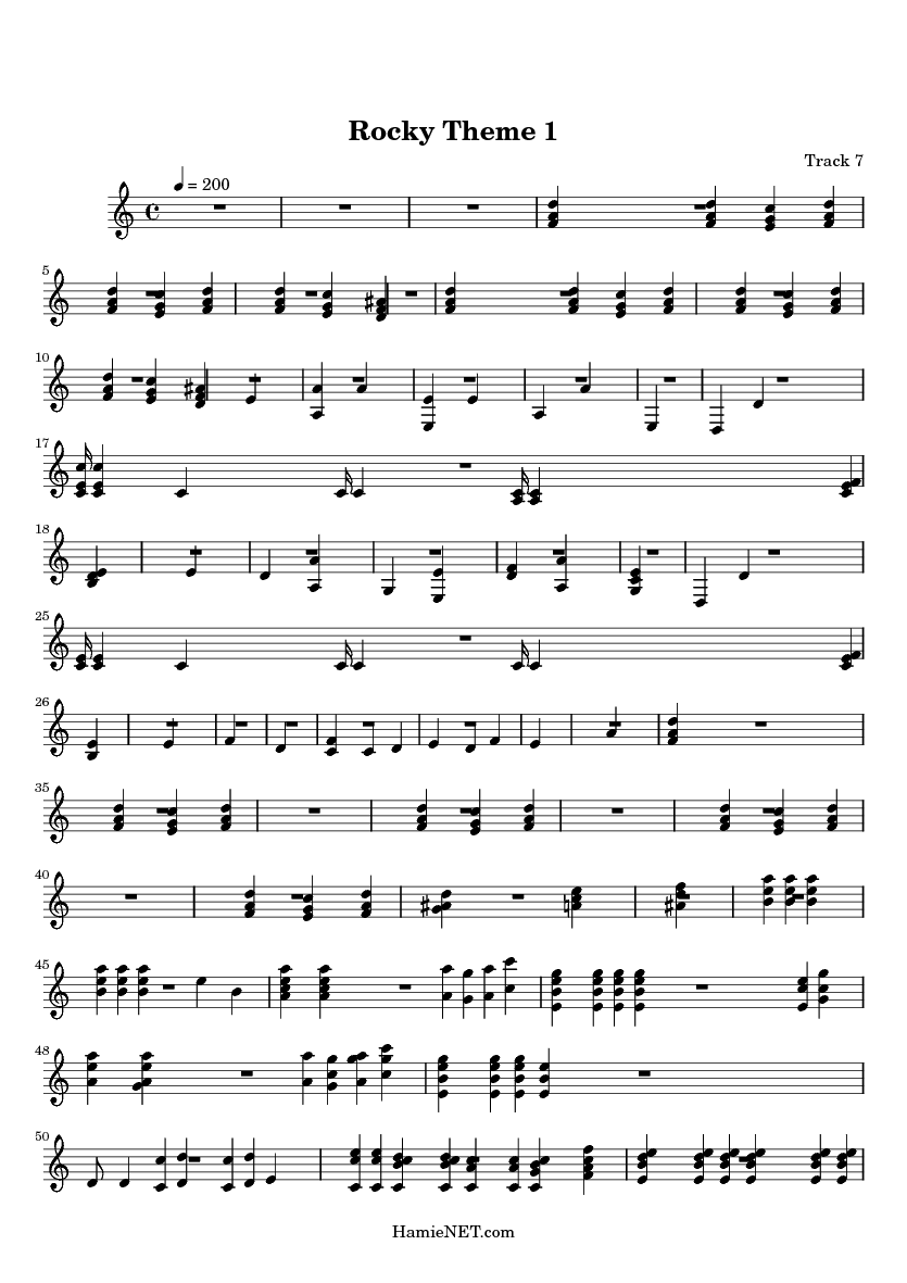 rocky theme song sheet music rocky theme song sheet music