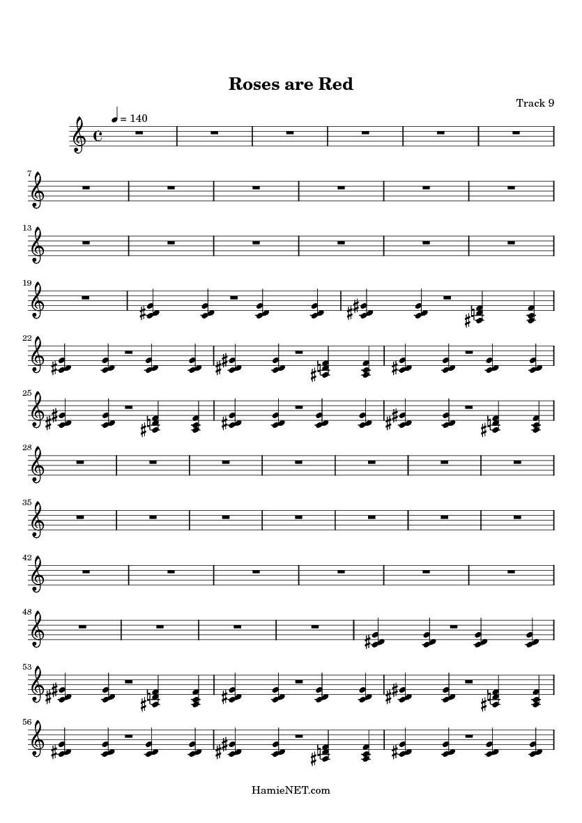 Roses are Red Sheet Music Roses are Red Score •