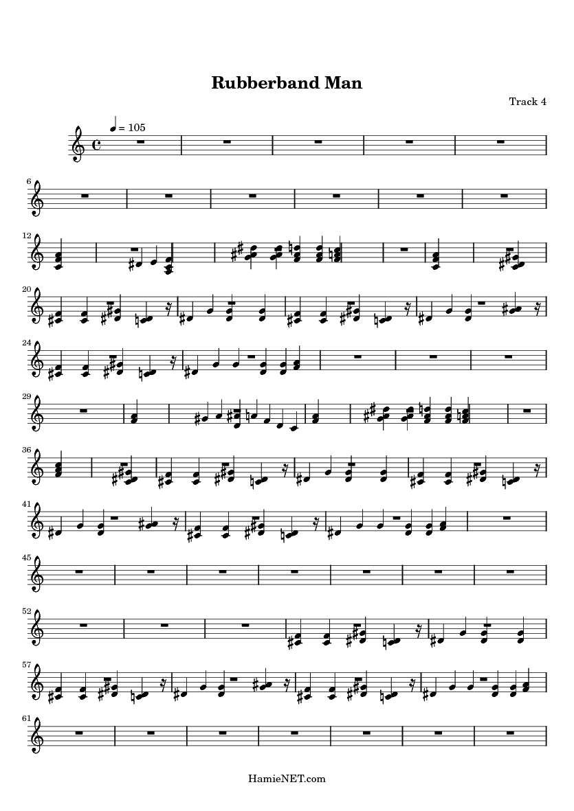 Rubberband Man Sheet Music Rubberband Man Score •