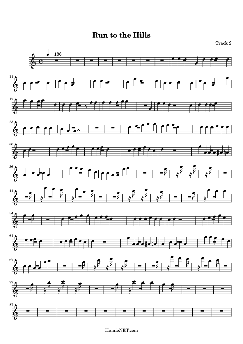 run to the hills sheet music run to the hills score hamienet com run to the hills sheet music