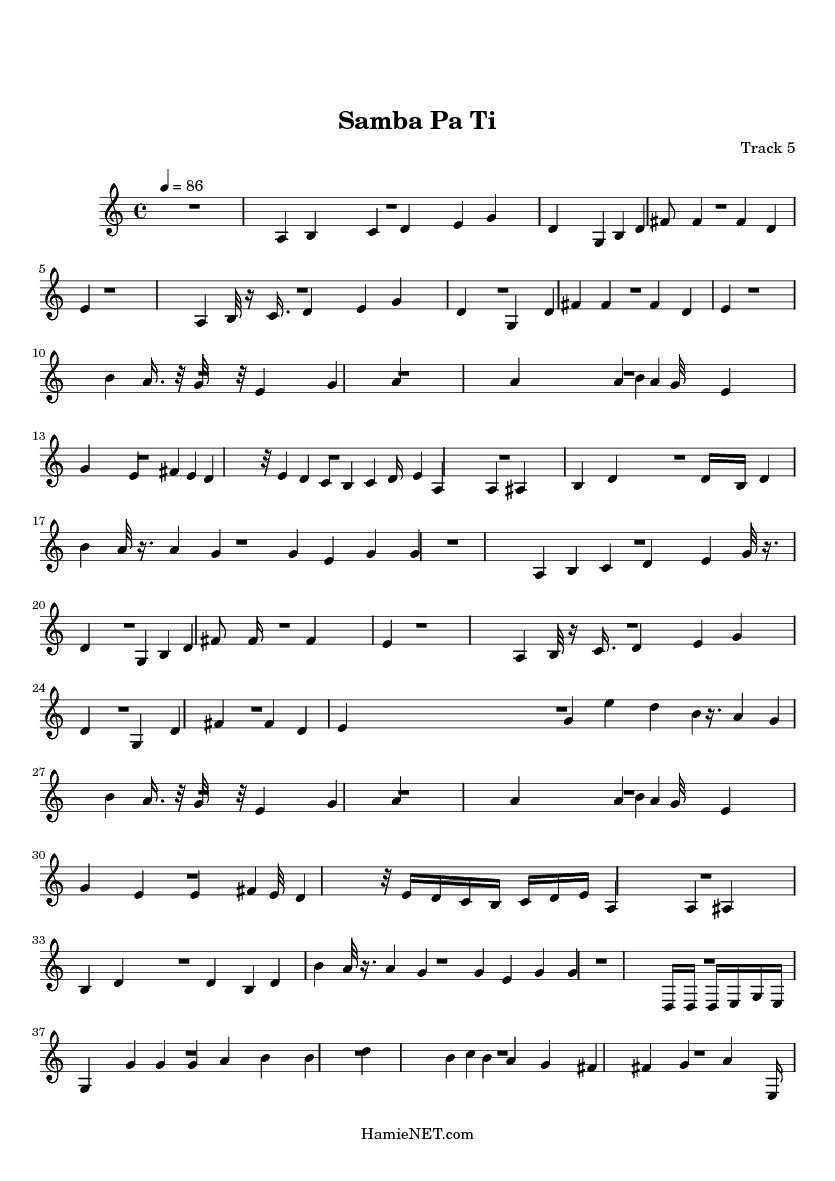 samba pa ti ukulele tab samba pa ti ukulele tab