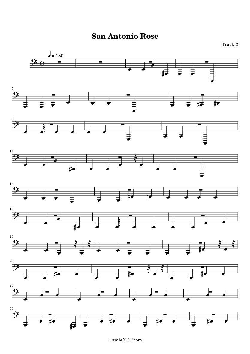 San Antonio Rose Sheet Music San Antonio Rose Score HamieNET