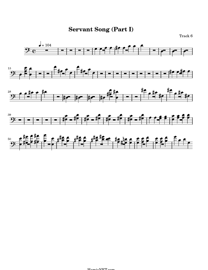 the servant song sheet music