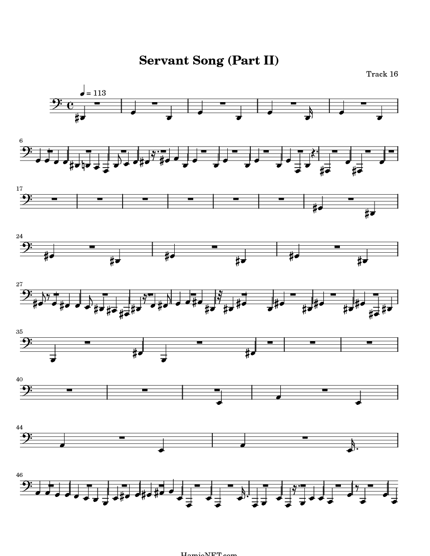 the servant song sheet music