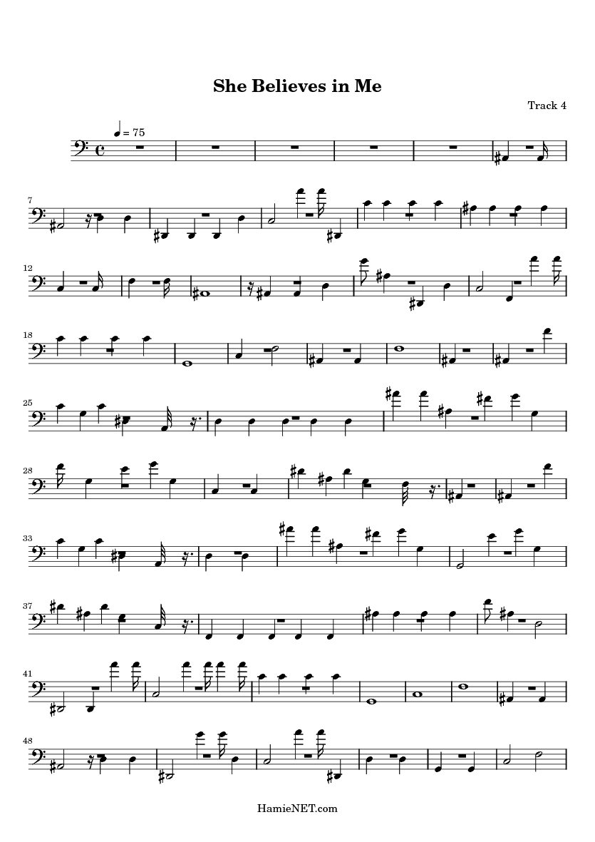 She Believes in Me Sheet Music She Believes in Me Score • She Believes in Me Sheet Music She Believes in Me Score •