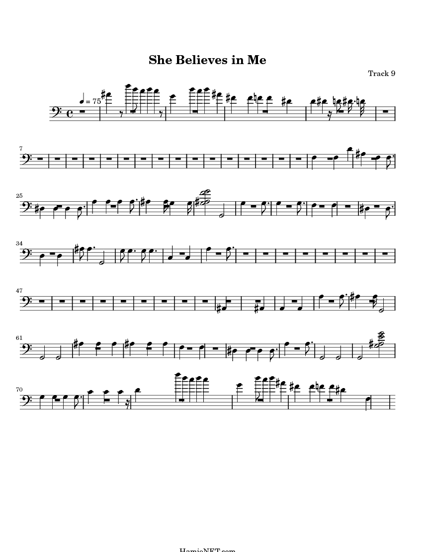 She Believes in Me Sheet Music She Believes in Me Score • She Believes in Me Sheet Music She Believes in Me Score •