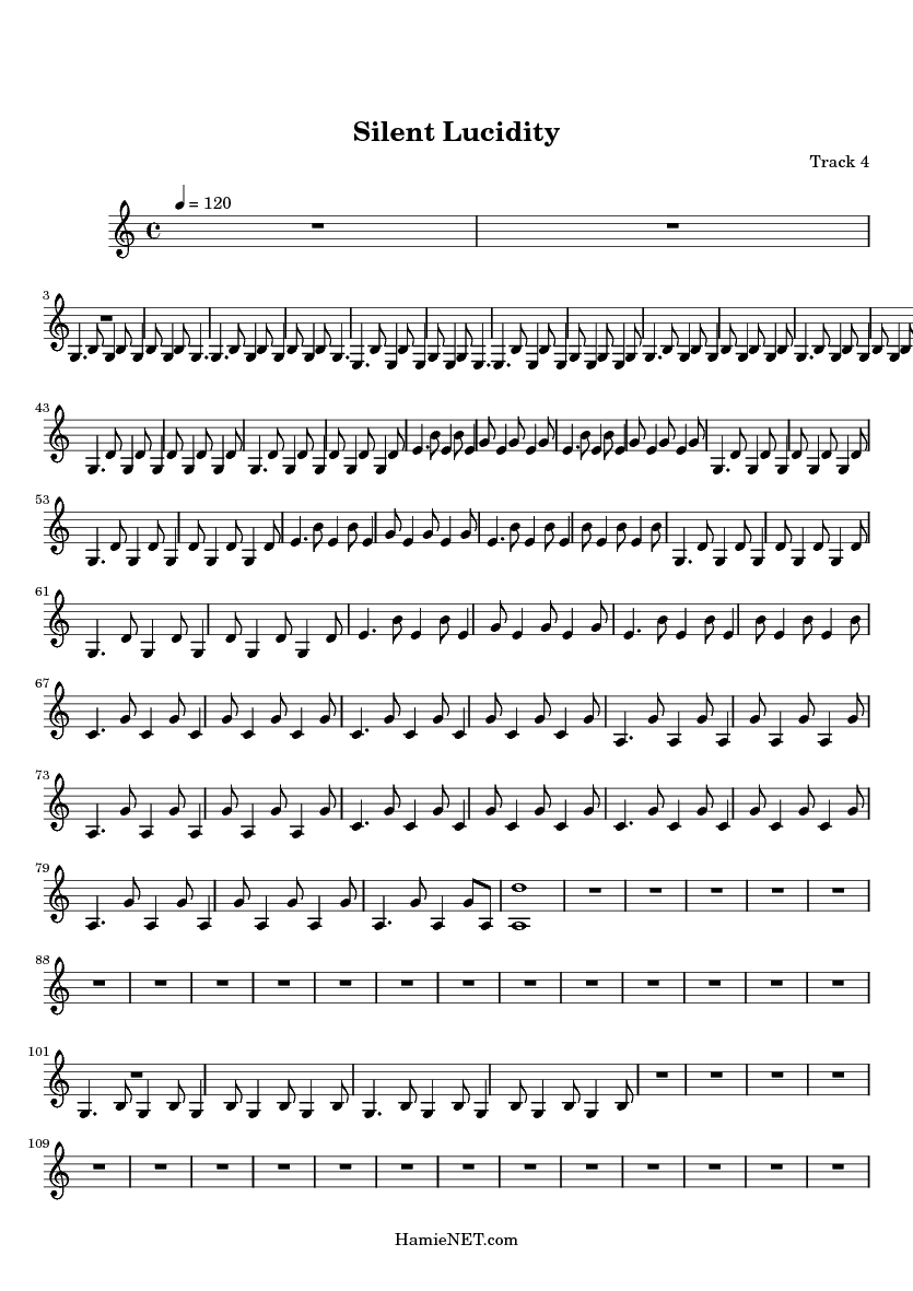 Silent Lucidity Sheet Music Silent Lucidity Score HamieNET Silent Lucidity Sheet Music Silent Lucidity Score HamieNET