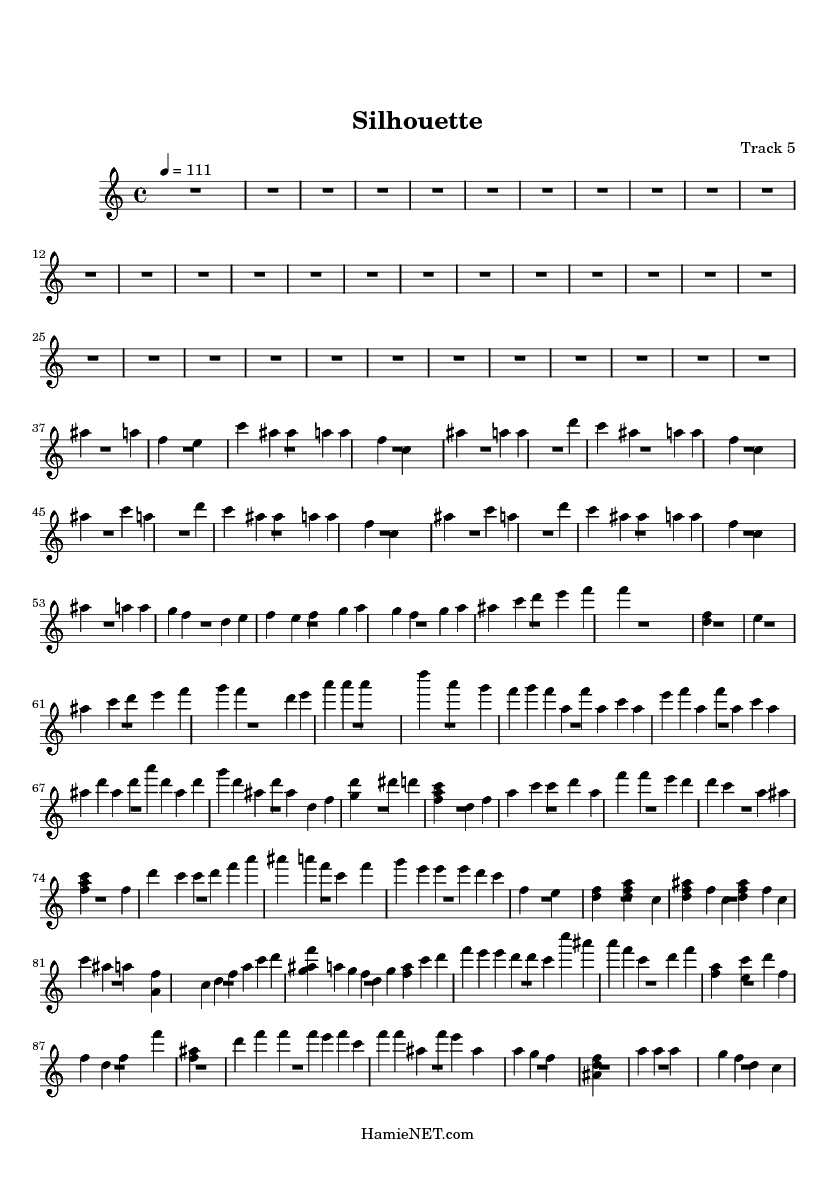 silhouette sheet music silhouette score hamienet com silhouette sheet music