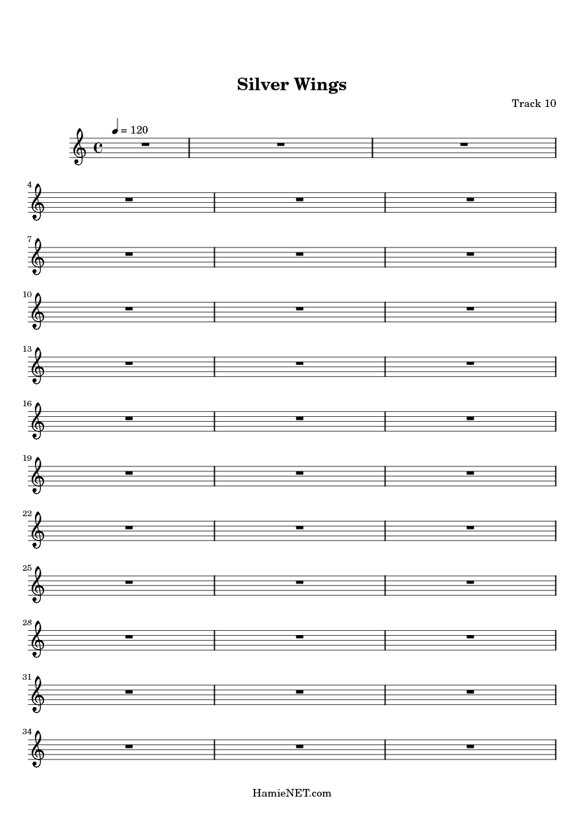 silver wings sheet music silver wings score hamienet com silver wings sheet music