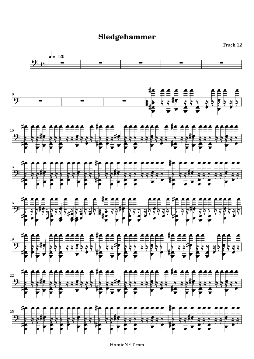 sledgehammer sheet music sledgehammer score hamienet com sledgehammer sheet music