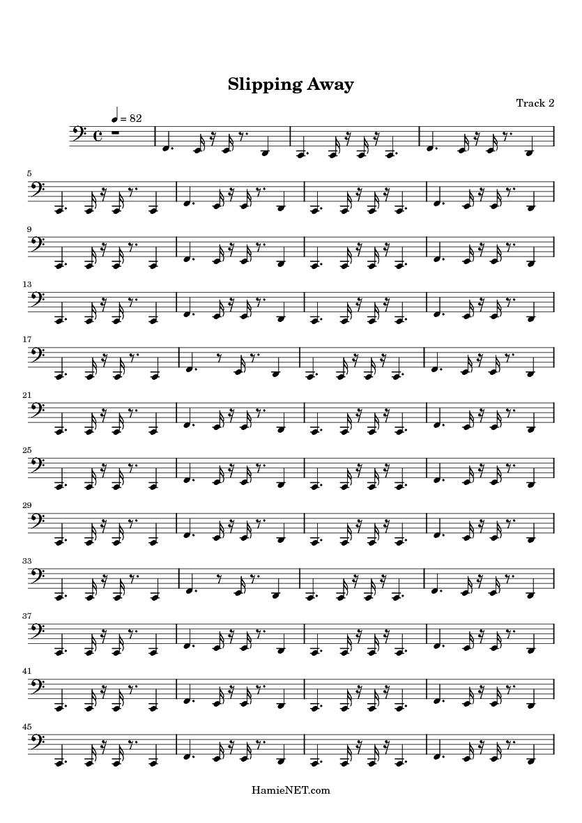 Slipping Away Sheet Music Slipping Away Score •