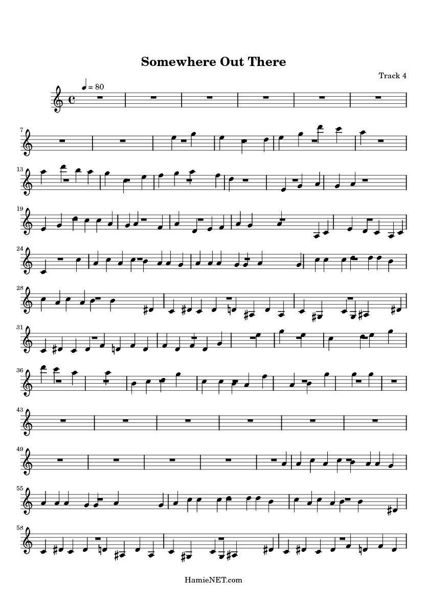 somewhere out there sheet music somewhere out there score somewhere out there piano sheet music